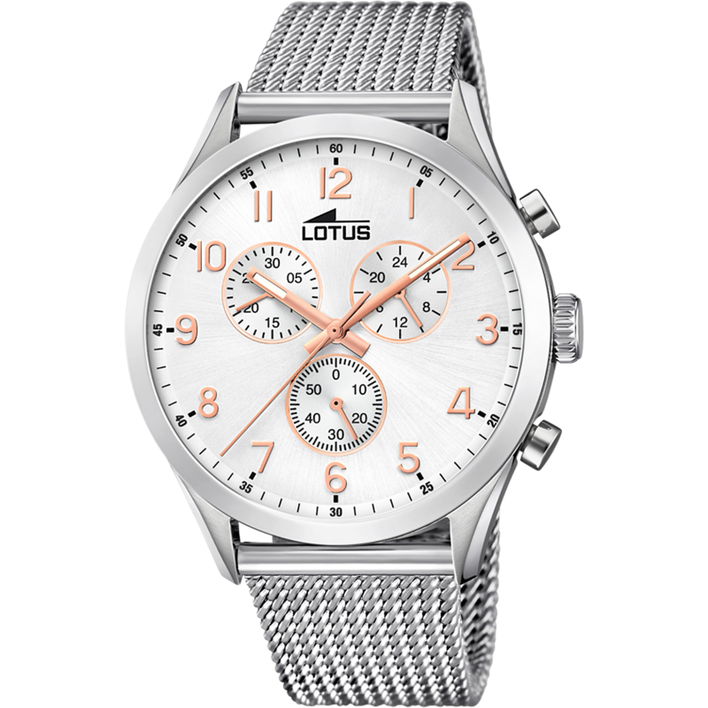Lotus Montre Homme Chrono Acier Milanais 18637/1