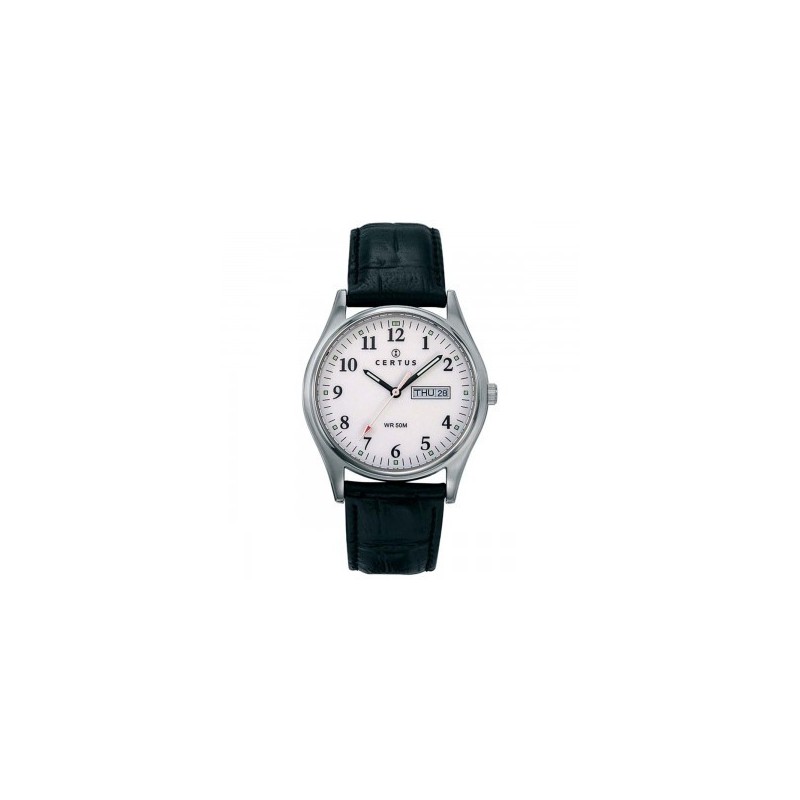 Montre Certus Homme Cuir Noir 610464 Classique Montre Certus Homme Cuir Noir 610464 Classique
