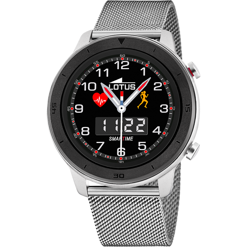 Lotus Connectée Montre Homme Acier Milanais Argenté 50021/1 Lotus Connectée Montre Homme Acier Milanais Argenté 50021/1