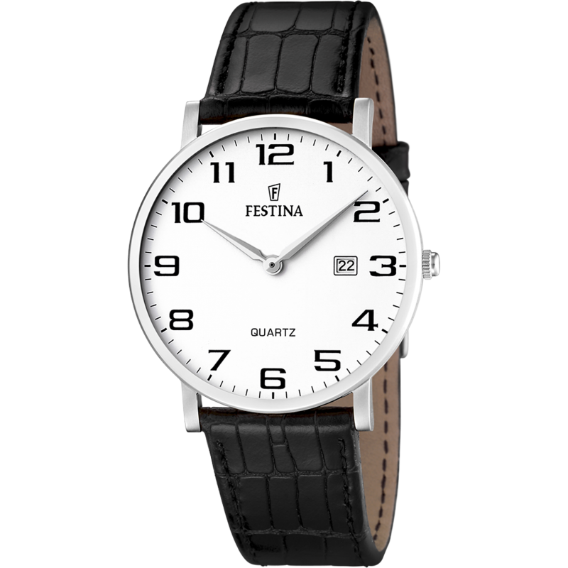 Montre Festina Homme Cuir Noir F16476/1 Classique Montre Festina Homme Cuir Noir F16476/1 Classique