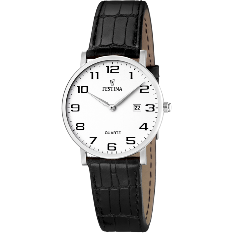 Montre Festina Femme Cuir Noir F16477/1 Classique Montre Festina Femme Cuir Noir F16477/1 Classique
