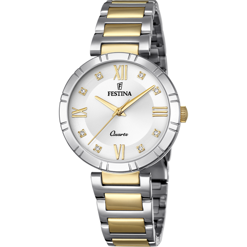 Festina Montre Femme Mademoiselle Acier Bicolore Doré F16937/A