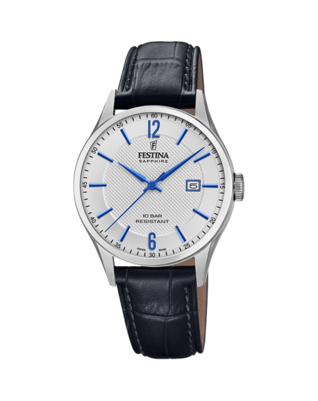 copy of Festina Montre Homme Acier Cuir Bleu F20358/3