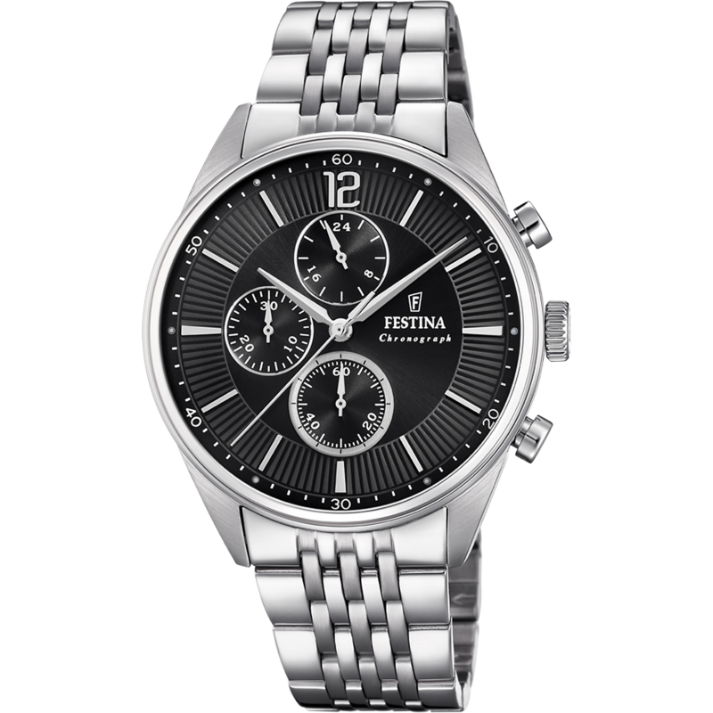 Montre Festina Homme Chrono Acier F20285/4 Montre Festina Homme Chrono Acier F20285/4