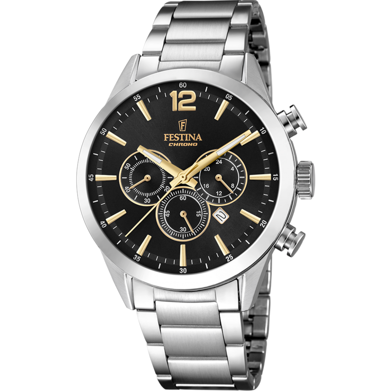 Montre Festina Homme Chrono Acier F20343/4 Montre Festina Homme Chrono Acier F20343/4