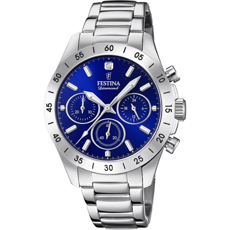 Festina Boyfriend Collection Montre Femme Chrono Acier F20397/2 Festina Boyfriend Collection Montre Femme Chrono Acier F20397/2