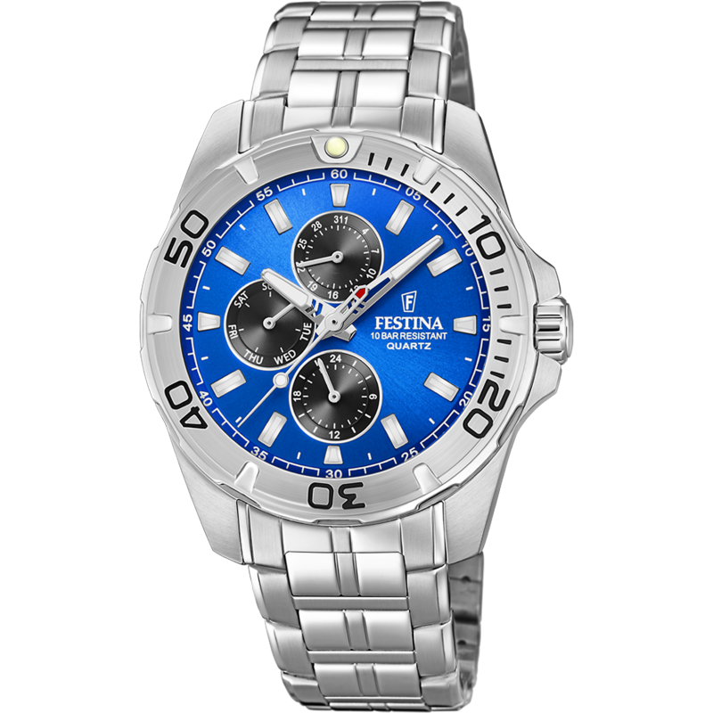 copy of Festina Montre Homme Acier Cuir Bleu F20358/3