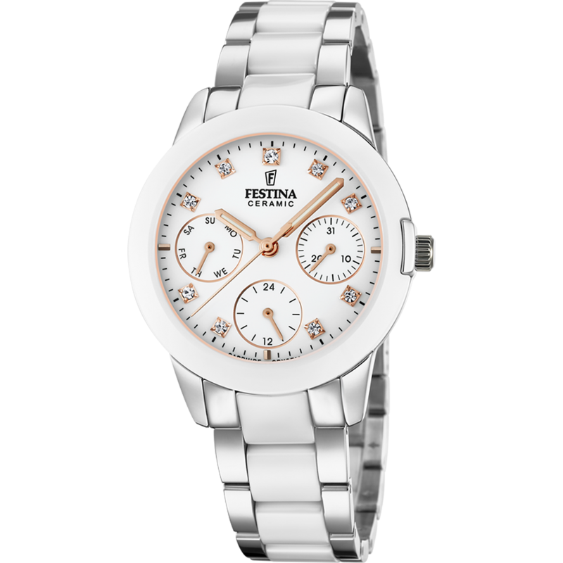 copy of Festina Montre Femme Mademoiselle Swarovski Acier Doré rose Cuir Blanc F20406/1 copy of Festina Montre Femme Mademoiselle Swarovski Acier Doré rose Cuir Blanc F20406/1