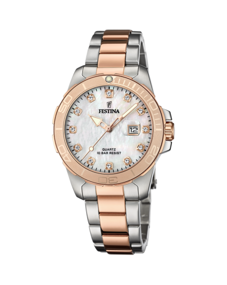 Festina Boyfriend Collection Montre Femme Acier Bicolore F20505/1