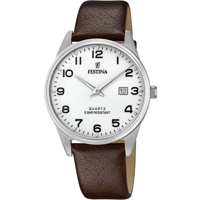 Festina Montre Homme Acero Clasico Acier Cuir Marron F20512/1