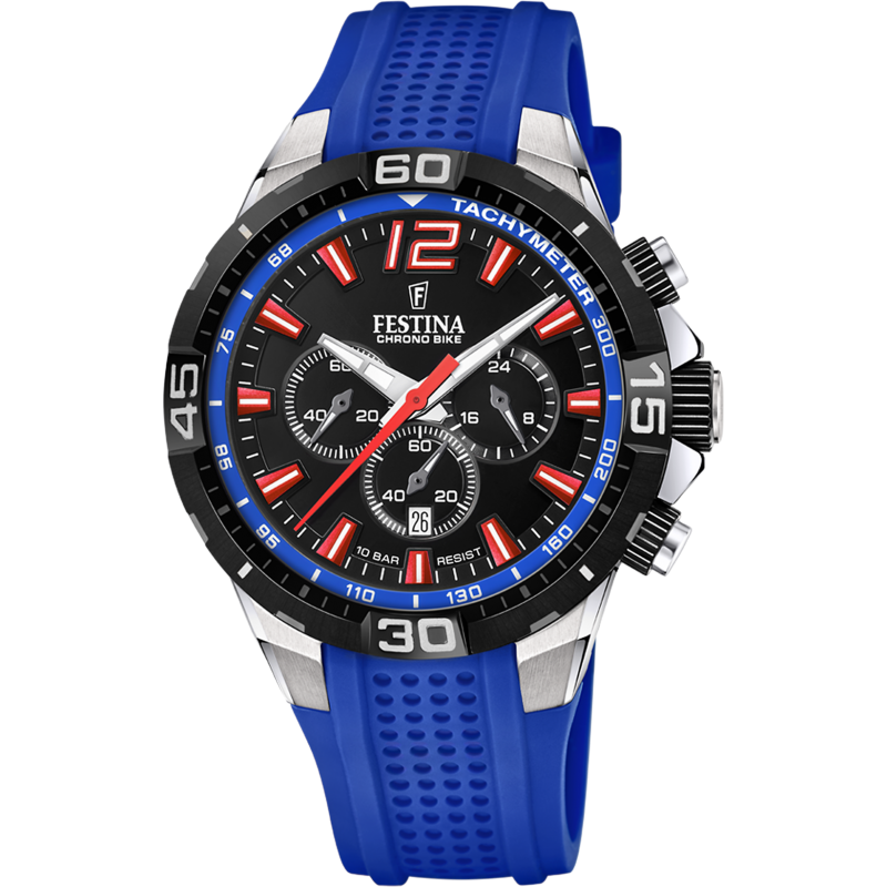 Festina Chrono Bike Montre Homme Acier Silicone Bleu F20523/1 Festina Chrono Bike Montre Homme Acier Silicone Bleu F20523/1