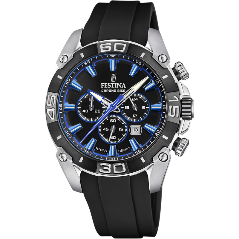 Festina Chrono Bike Montre Homme Acier Silicone Noir F20544/2 Festina Chrono Bike Montre Homme Acier Silicone Noir F20544/2
