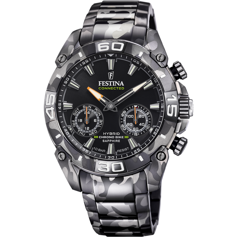 Festina Chrono Bike Connectée Montre Homme Acier Noir F20545/1 Festina Chrono Bike Connectée Montre Homme Acier Noir F20545/1