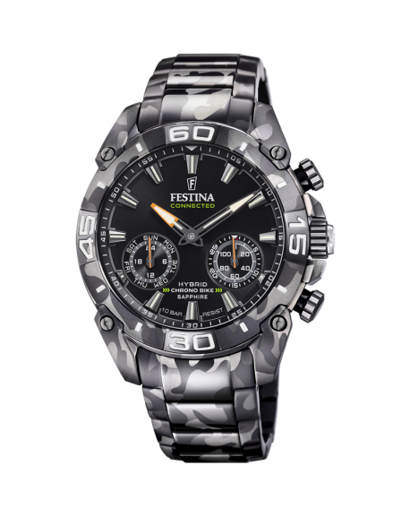 Festina Chrono Bike Connectée Montre Homme Acier Noir F20545/1