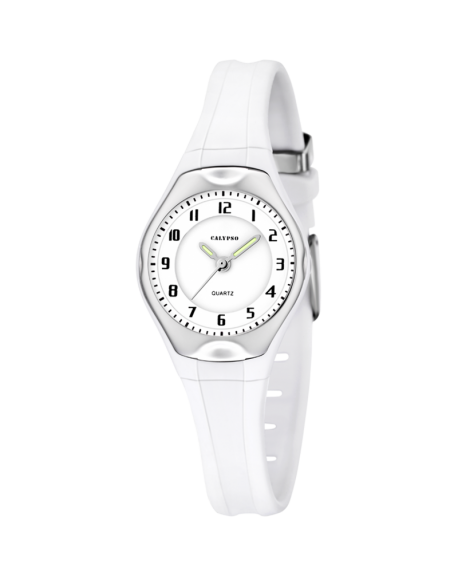 Calypso Sweet Time Montre femme cadran Blanc bracelet Blanc-K5163/H
