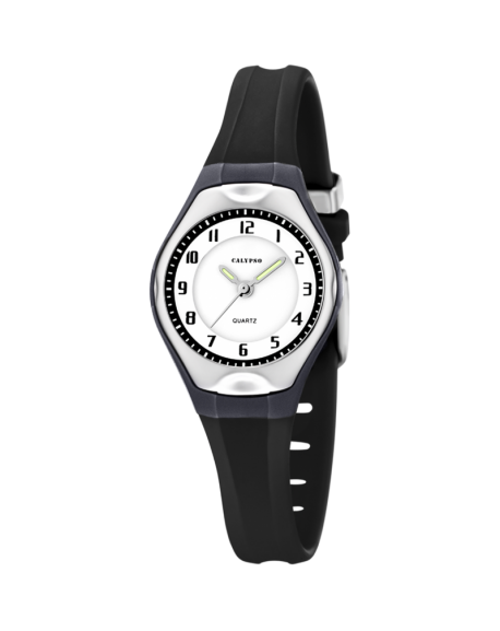 Calypso Sweet Time Montre femme cadran Blanc bracelet Noir-K5163/J