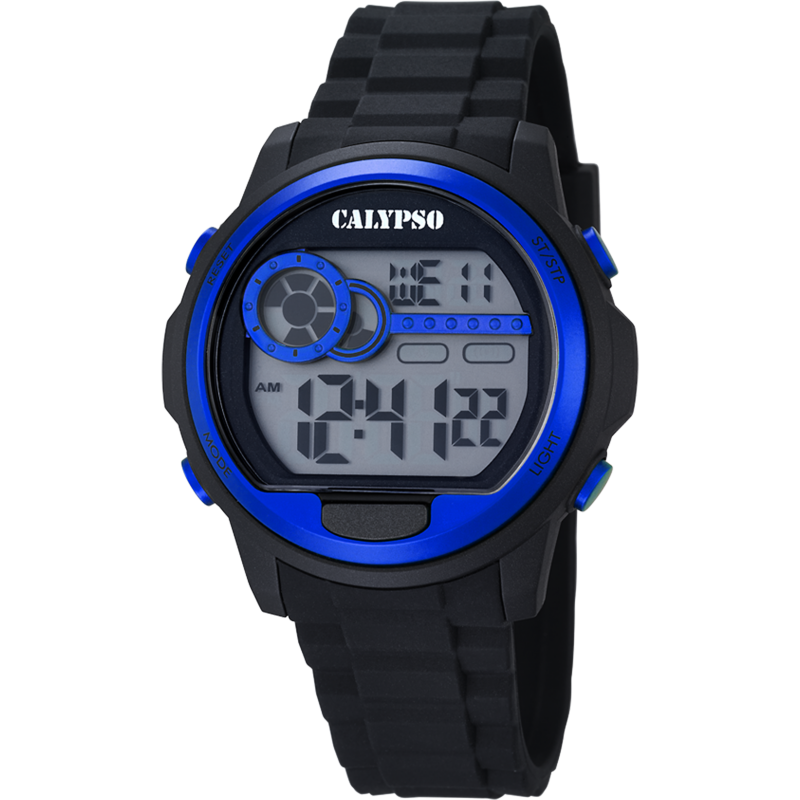 Calypso Montre Homme Chrono Résine Noir K5667/3 Sport - 100 Mètres Calypso Montre Homme Chrono Résine Noir K5667/3 Sport - 100 Mètres