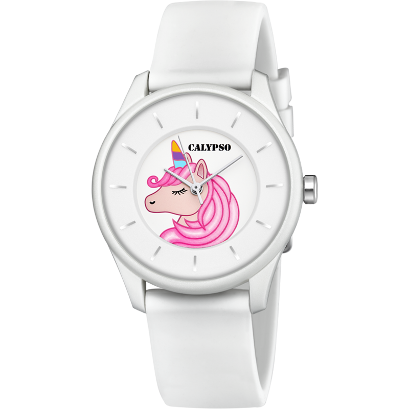 Calypso Sweet Time Montre Fille Bracelet Résine Blanc K5733/A
