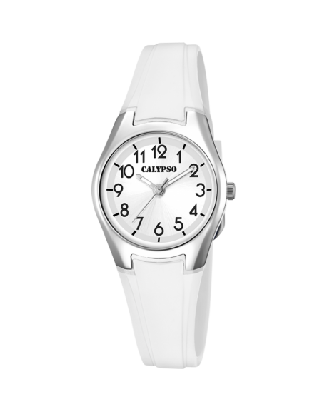 Calypso Sweet Time Montre femme cadran Blanc / argenté bracelet Blanc-K5750/1