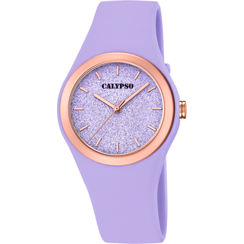 Calypso Seul Le Temps Montre femme cadran Violet bracelet Violet-K5755/2 Calypso Seul Le Temps Montre femme cadran Violet bracelet Violet-K5755/2