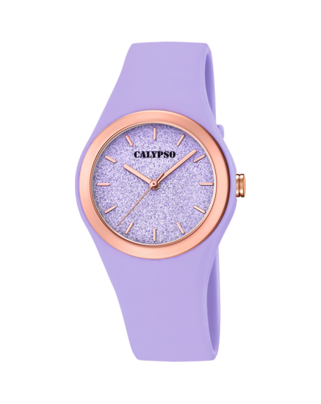 Calypso Seul Le Temps Montre femme cadran Violet bracelet Violet-K5755/2