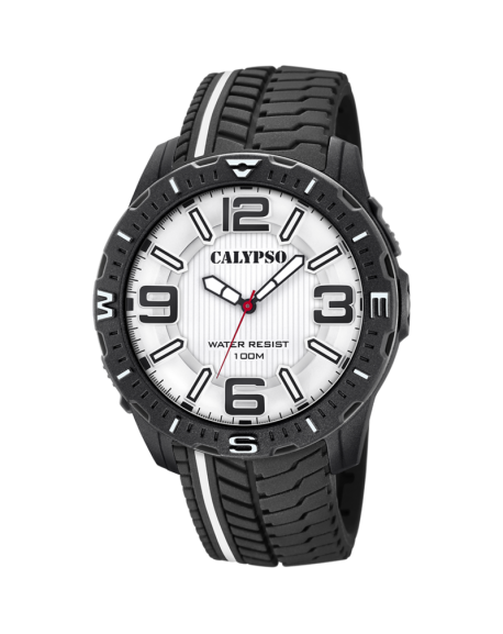 copy of Calypso Street Style Montre Homme Cadran Noir Bracelet Noir-K5762/2