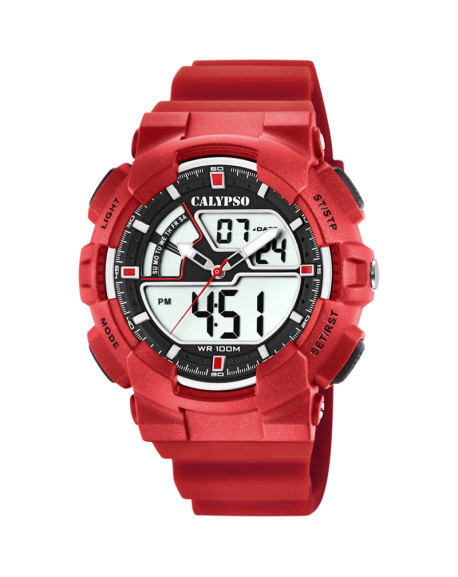 copy of Calypso Street Style Montre Homme Double Affichage Bracelet Rouge-K5766/2