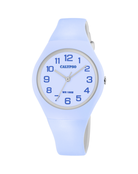 Calypso Sweet Time Montre Femme Cadran Bleu Bracelet Silicone Bleu-K5777/2