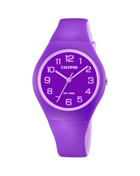 Calypso Sweet Time Montre Femme Cadran Violet Bracelet Silicone Violet-K5777/4