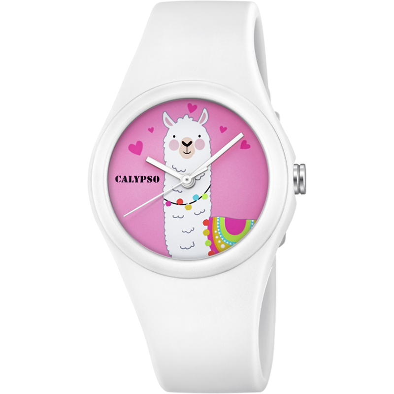 Calypso Sweet Time Montre Fille Bracelet Résine Blanc K5789/1