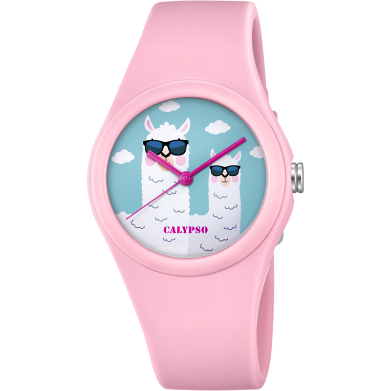 Calypso Sweet Time Montre Fille Bracelet Résine Rose K5789/3