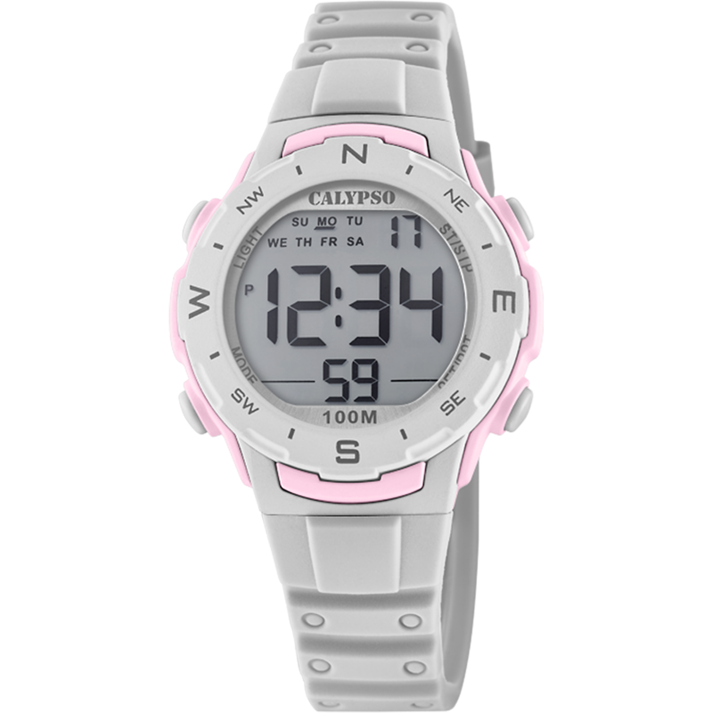 Calypso Montre Junior Digital Chrono Résine Gris K5801/1 Calypso Montre Junior Digital Chrono Résine Gris K5801/1