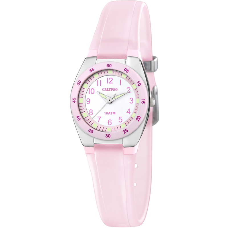 Montre Calypso Silicone Rosé K6043/B - 100 Mètres Montre Calypso Silicone Rosé K6043/B - 100 Mètres