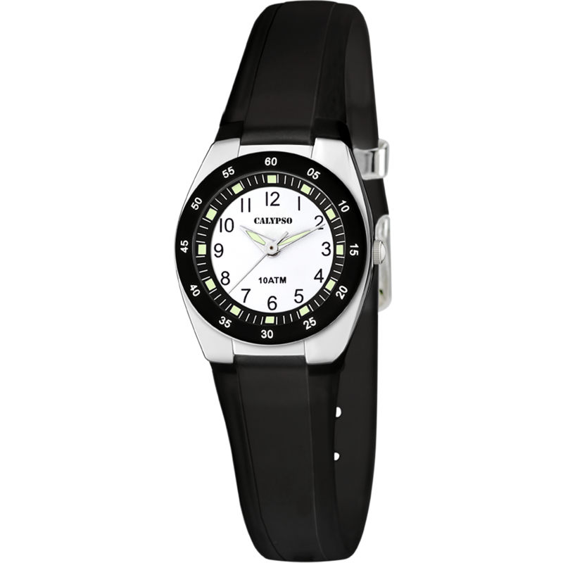 Montre Calypso Silicone Noir K6043/F - 100 Mètres Montre Calypso Silicone Noir K6043/F - 100 Mètres