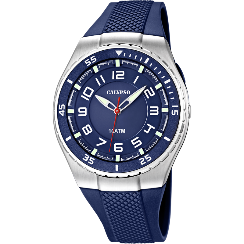 Calypso Montre Homme Silicone Bleu K6063/2 - 100m