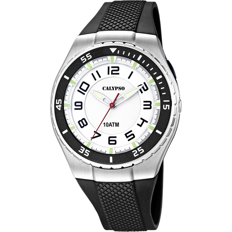 Montre Calypso Homme Silicone noir K6063/3 - 100m Montre Calypso Homme Silicone noir K6063/3 - 100m