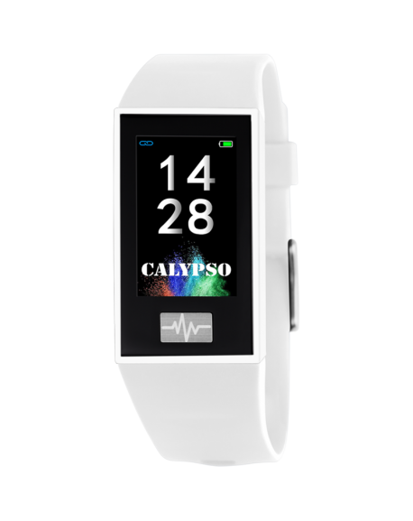 Calypso Montre Connectée Mixte Digital Smartime Silicone Blanc K8500/1