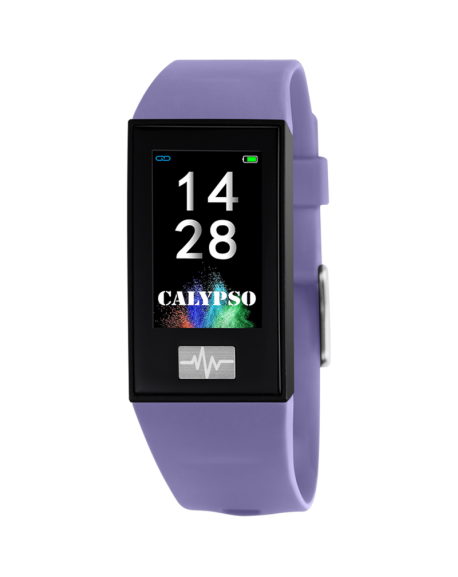 Calypso Montre Connectée Mixte Digital Smartime Silicone Violet K8500/2