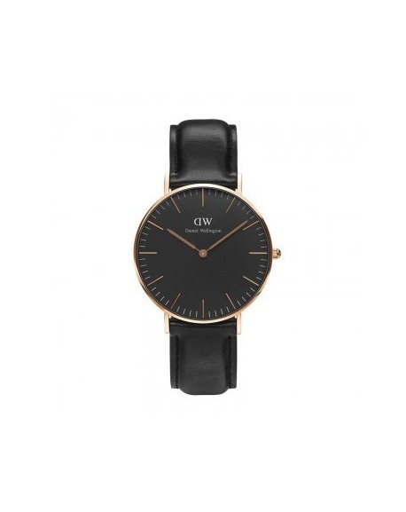 Montre Daniel Wellington Femme Sheffield 36mm Cuir Noir DW00100139