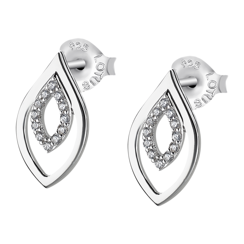 Lotus Silver Boucle D'Oreille Femme Argent Gouttes Empierrée- LP1836-4/1