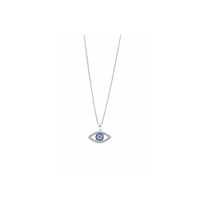 Lotus Silver Collier Femme Argent Oeil Empierrés - LP1970-1/1 Lotus Silver Collier Femme Argent Oeil Empierrés - LP1970-1/1