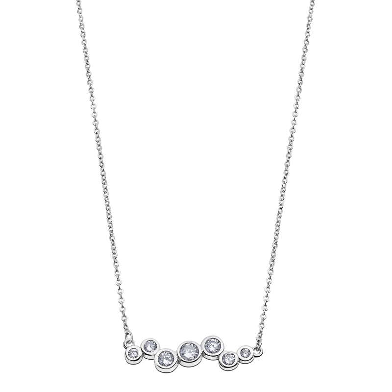 Lotus Silver Collier Femme Argent Cercles Et Oxydes De Zirconia - LP1979-1/1 Lotus Silver Collier Femme Argent Cercles Et Oxydes De Zirconia - LP1979-1/1