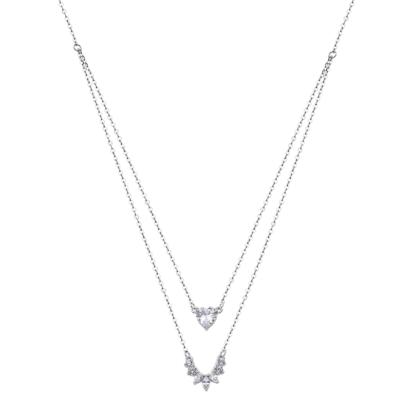 Lotus Silver Collier Femme Argent Double Chaine - LP1988-1/1 Lotus Silver Collier Femme Argent Double Chaine - LP1988-1/1