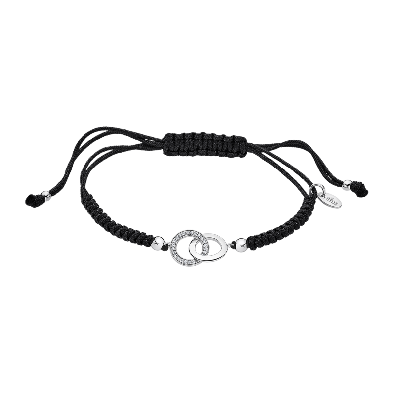 Lotus Silver Bracelet Femme Argent Cordon Noir - LP1990-2/2 Lotus Silver Bracelet Femme Argent Cordon Noir - LP1990-2/2