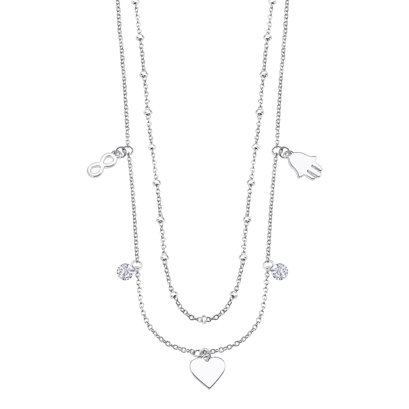 copy of Lotus Silver Collier Femme Argent Cercle Empierré - LP2008-1/1