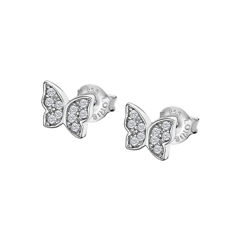 Lotus Silver Boucle D'Oreille Femme Argent Papillon Et Oxydes - LP3051-4/1 Lotus Silver Boucle D'Oreille Femme Argent Papillon Et Oxydes - LP3051-4/1