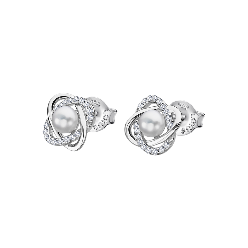 Lotus Silver Boucle D'Oreille Femme Argent Perle Et Oxydes - LP3094-4/1