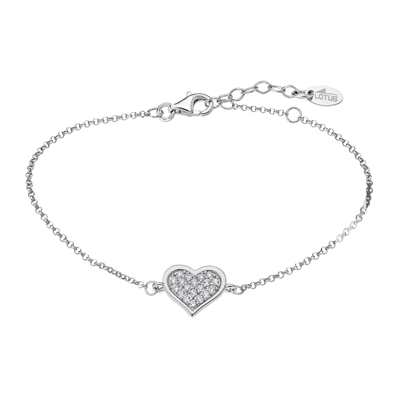 Lotus Silver Bracelet Femme Argent Coeur Empierré - LP3125-2/1 ...