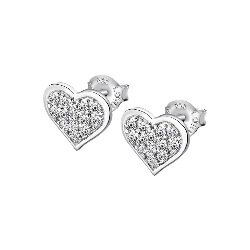 Lotus Silver Boucle D'Oreille Femme Argent Coeur Empierré - LP3125-4/1 Lotus Silver Boucle D'Oreille Femme Argent Coeur Empierré - LP3125-4/1