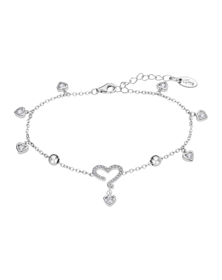 Lotus Silver Bracelet Femme Argent Coeur Oxyde - LP3176-2/1